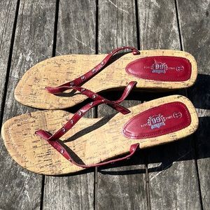 Route 66 red sandals
